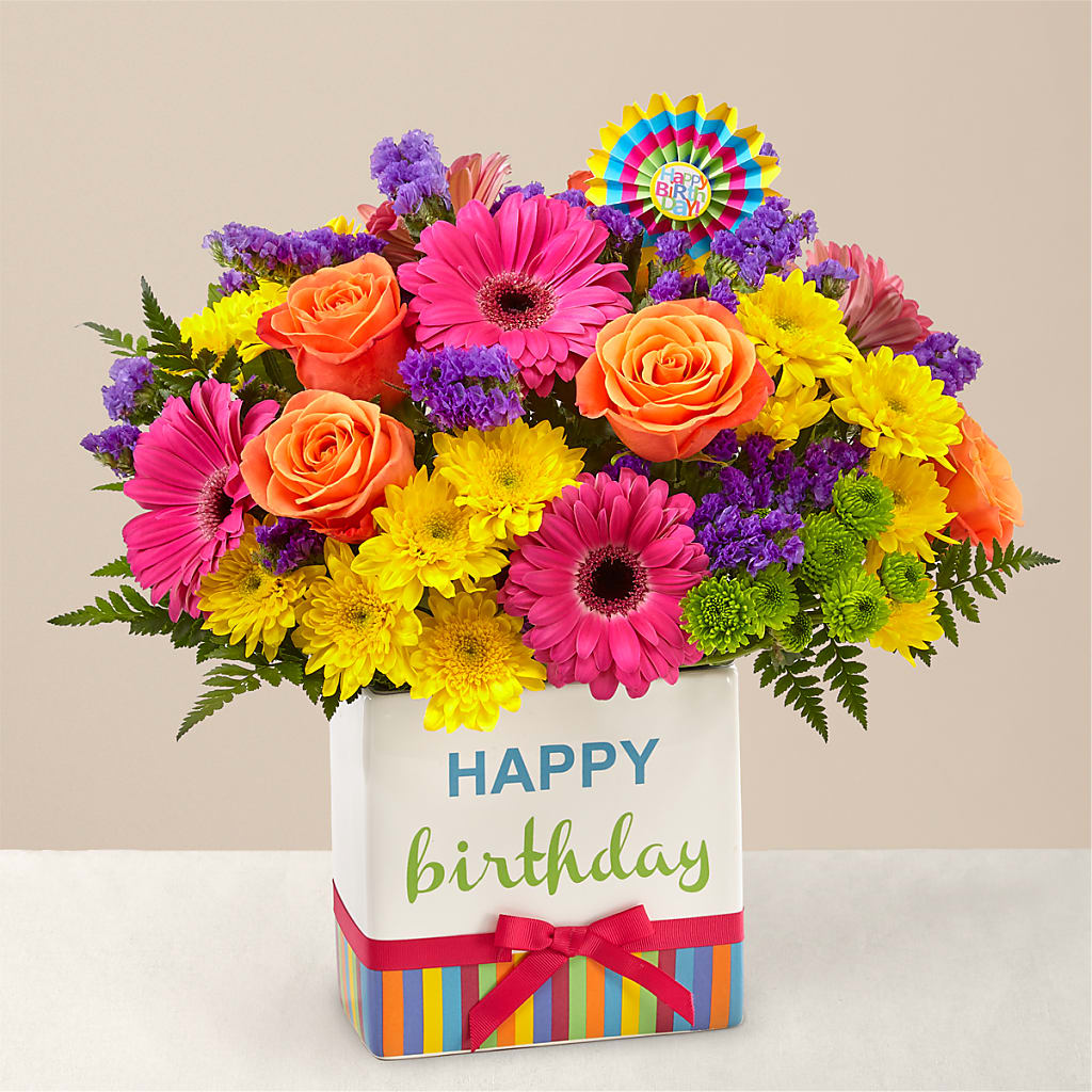Birthday Brights Bouquet – Flowers By Mgm, North York ON