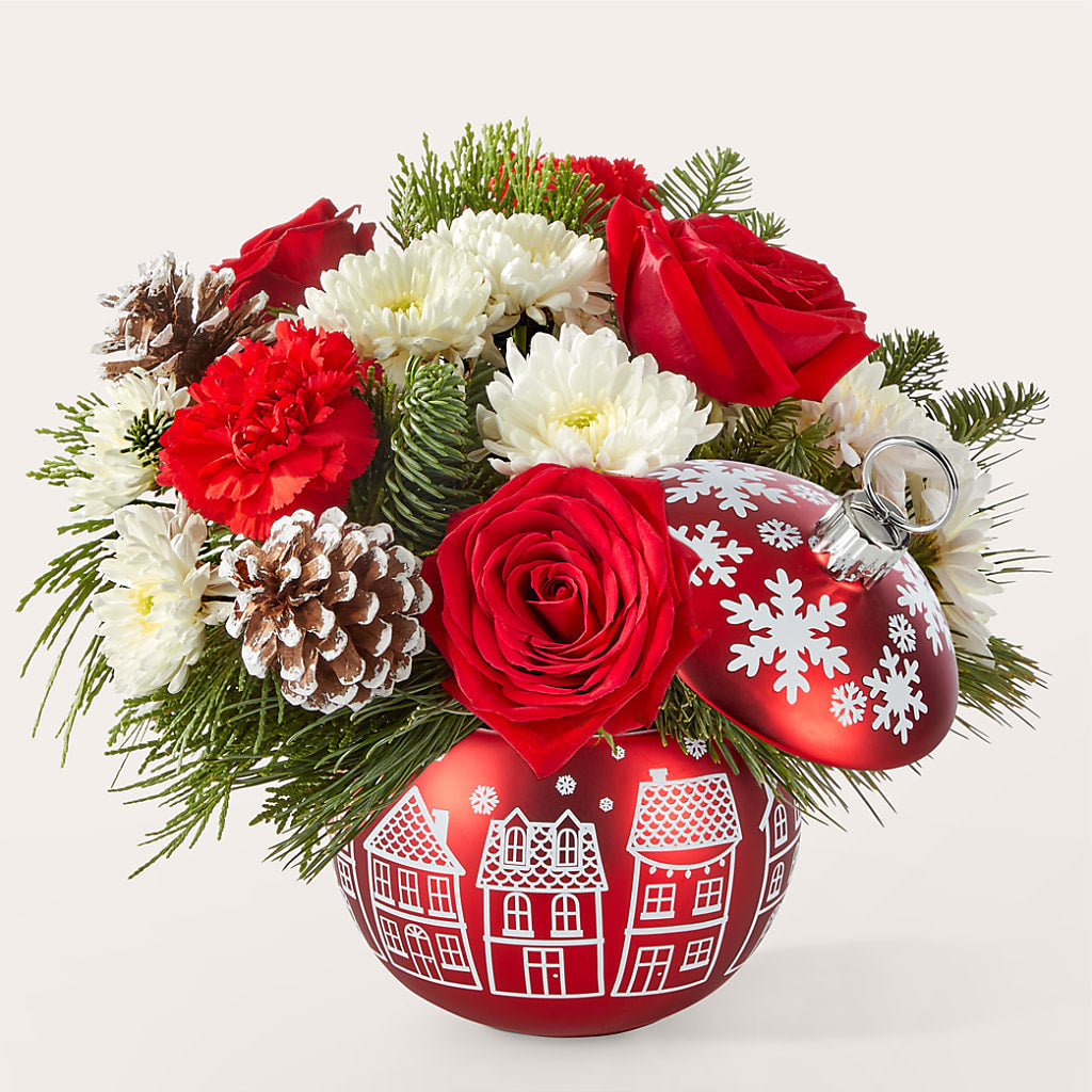 Christmas Village Ornament – Flowers By Mgm, North York ON