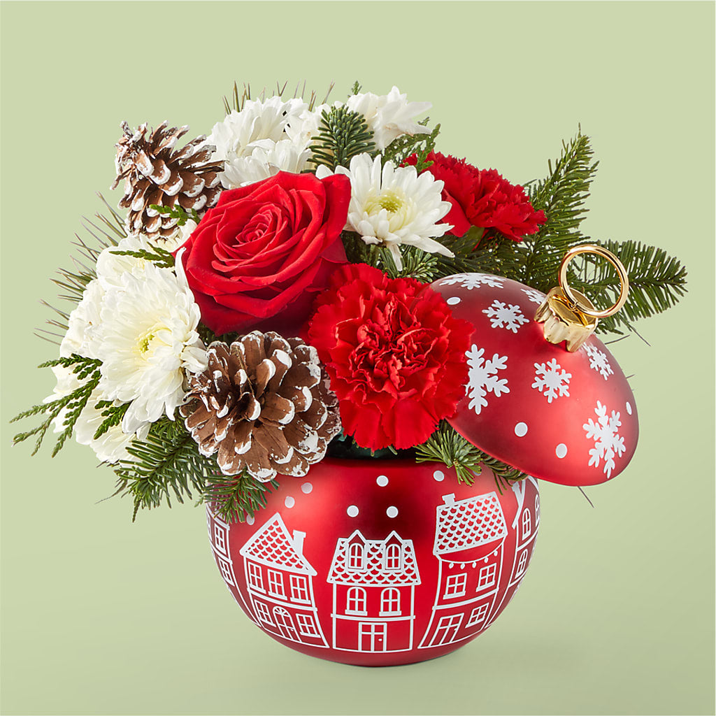Christmas Village Ornament – Flowers By Mgm, North York ON