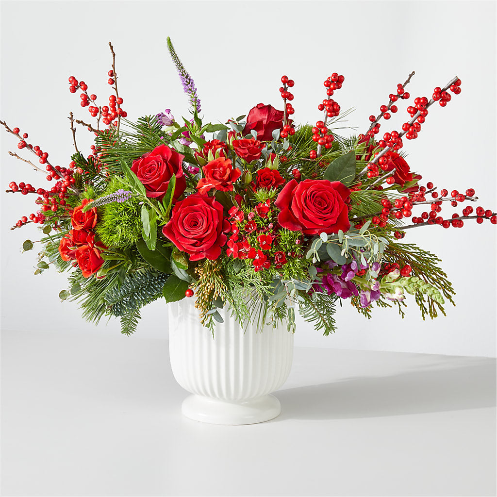 Big Red Bow Bouquet – Flowers By Mgm, North York ON