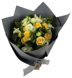 MGM Gift-wrapped Mixed Yellow Rose Bouquet – Flowers By Mgm, North York ON