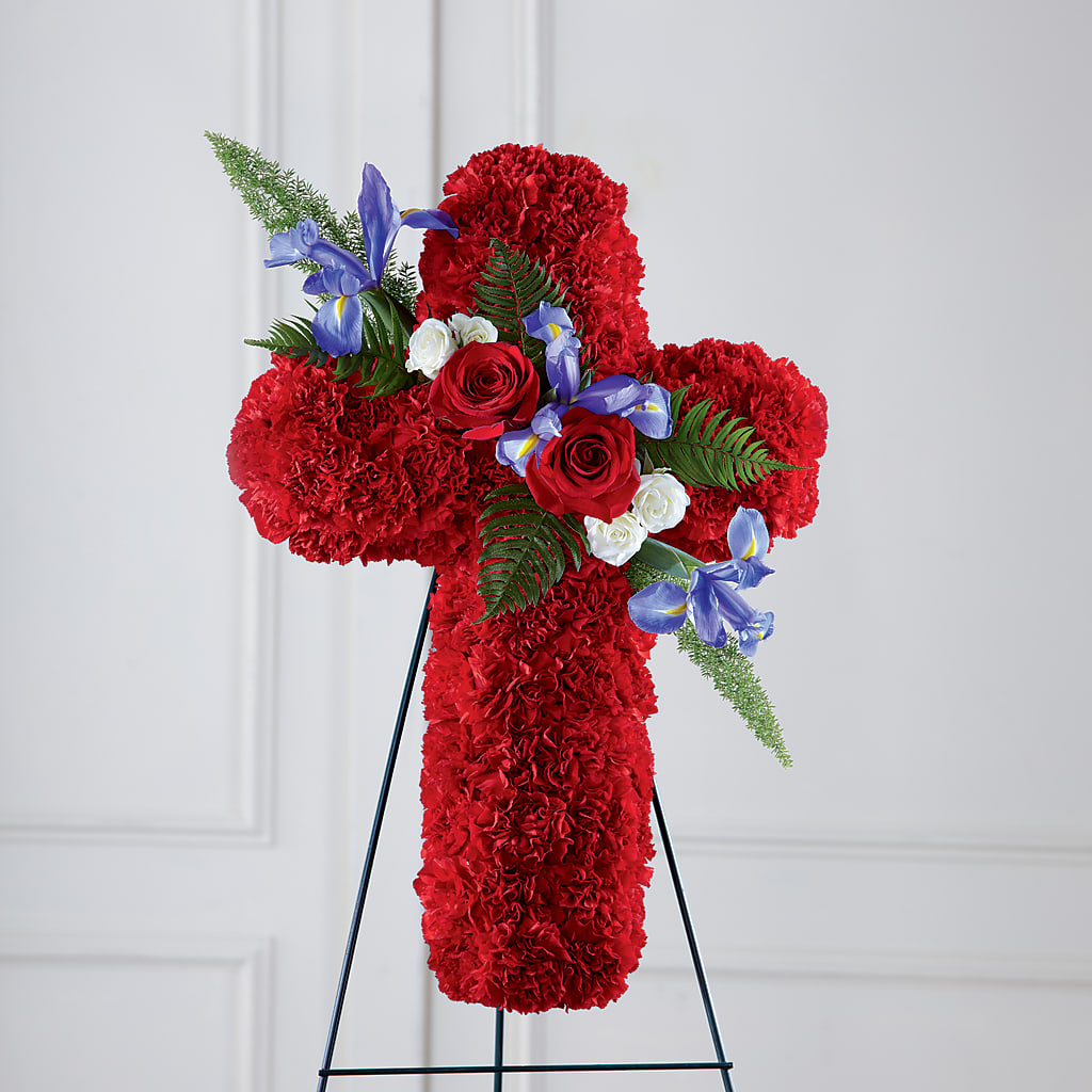 Faithful Hero Floral Cross – Flowers By Mgm, North York ON
