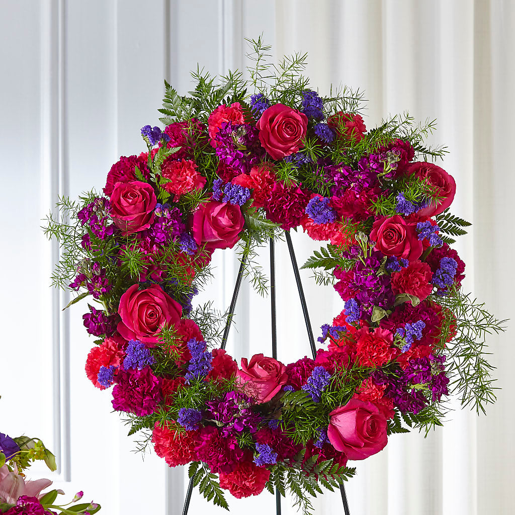 Calming Colors Wreath – Flowers By Mgm, North York ON