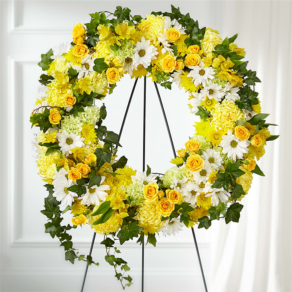 Golden Remembrance Wreath – Flowers By Mgm, North York ON