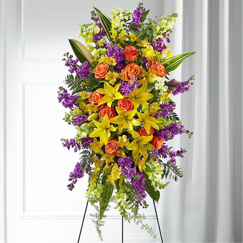 Thoughtful Prayers Standing Spray – Flowers By Mgm, North York ON