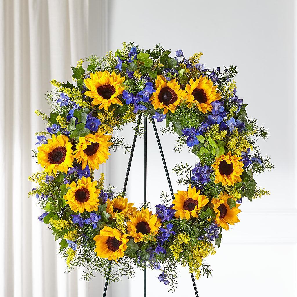 Bright Rays Wreath – Flowers By Mgm, North York ON