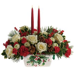 Teleflora's Halls Of Holly Centerpiece – Flowers By Mgm, North York ON