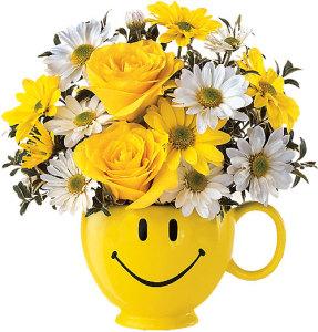 Teleflora's Be Happy Bouquet with Roses – Flowers By Mgm, North York ON