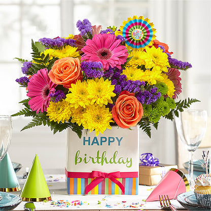 Birthday Brights Bouquet –  Flowers By Mgm, North York ON