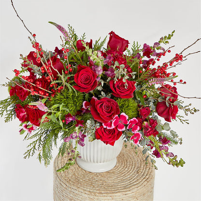 Big Red Bow Bouquet –  Flowers By Mgm, North York ON