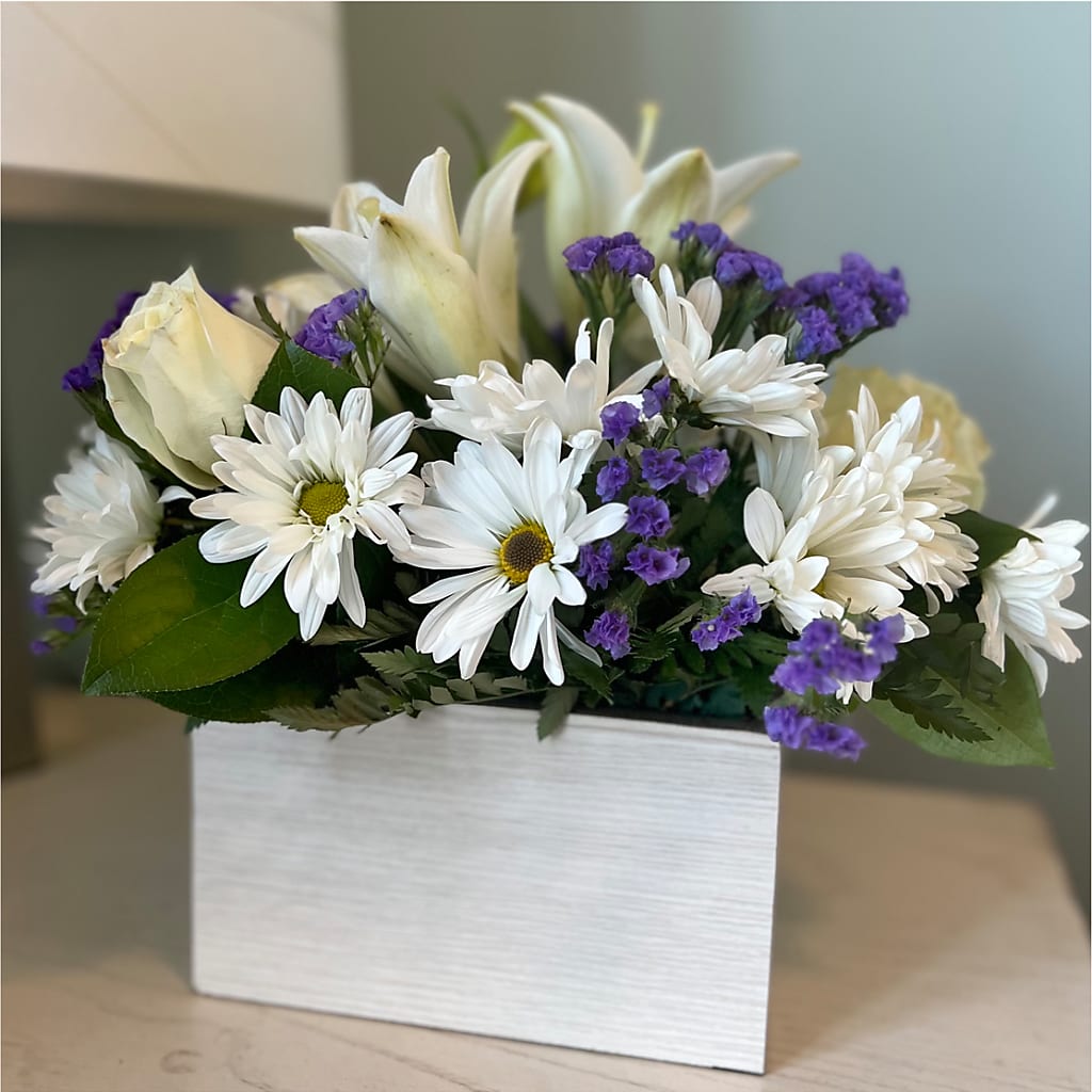 Beyond Blue Box Bouquet –  Flowers By Mgm, North York ON