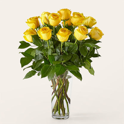 Long Stem Yellow Rose Bouquet –  Flowers By Mgm, North York ON