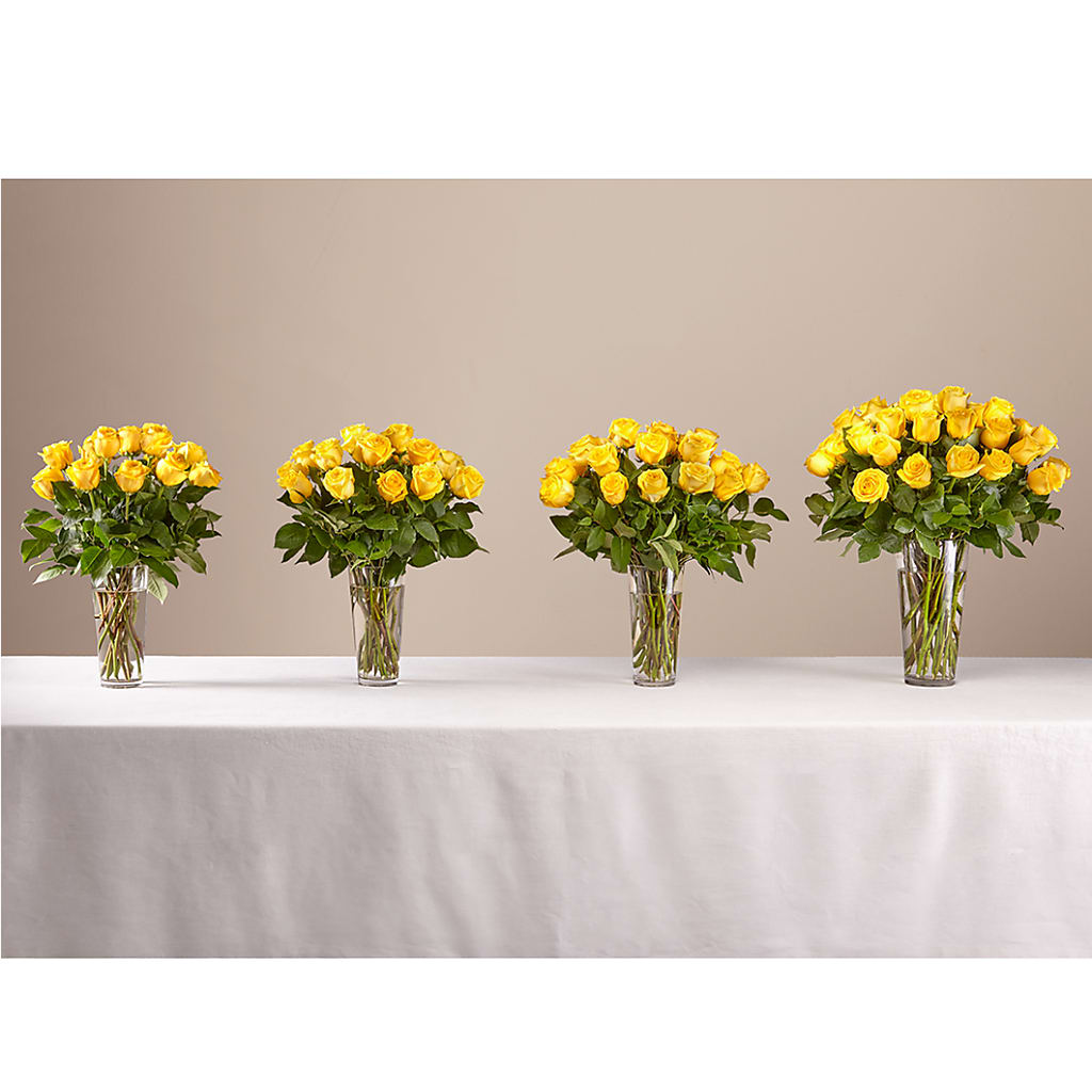 Long Stem Yellow Rose Bouquet –  Flowers By Mgm, North York ON