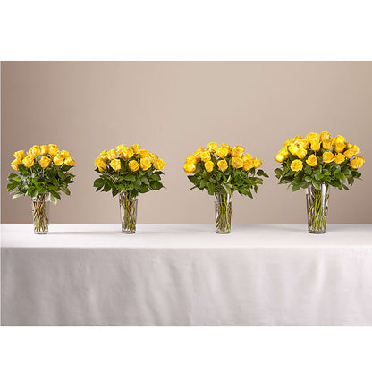 Long Stem Yellow Rose Bouquet –  Flowers By Mgm, North York ON