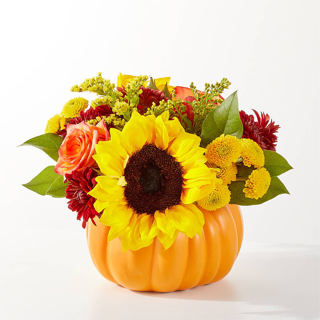 Golden Gourd Pumpkin Bouquet –  Flowers By Mgm, North York ON
