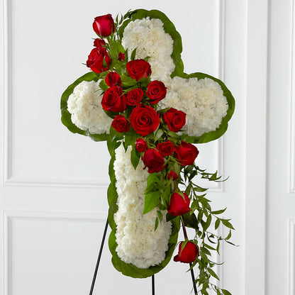 Floral Cross Easel –  Flowers By Mgm, North York ON