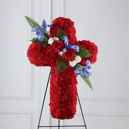 Faithful Hero Floral Cross –  Flowers By Mgm, North York ON