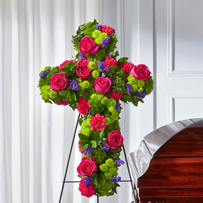 Tribute Rose Floral Cross –  Flowers By Mgm, North York ON