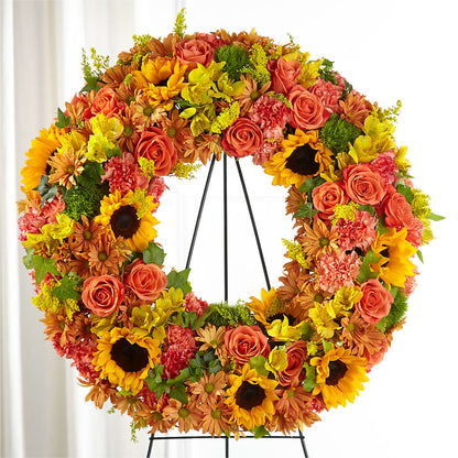 Autumnal Memories Wreath (Standard) –  Flowers By Mgm, North York ON