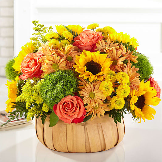 Harvest Sunflower Basket –  Flowers By Mgm, North York ON