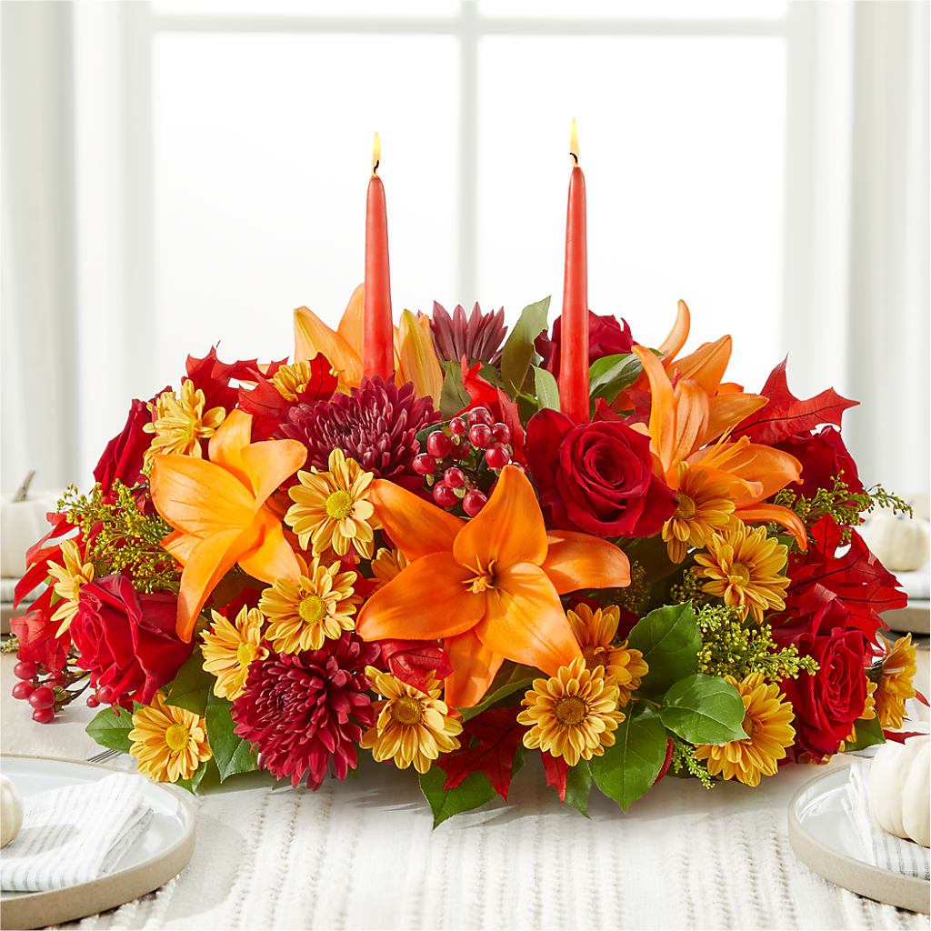 Autumn's Embrace Centerpiece –  Flowers By Mgm, North York ON