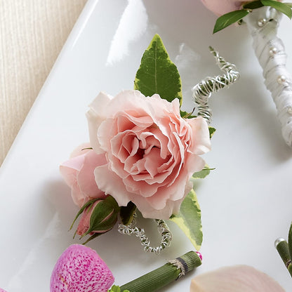 Pink Spray Rose Boutonniere –  Flowers By Mgm, North York ON