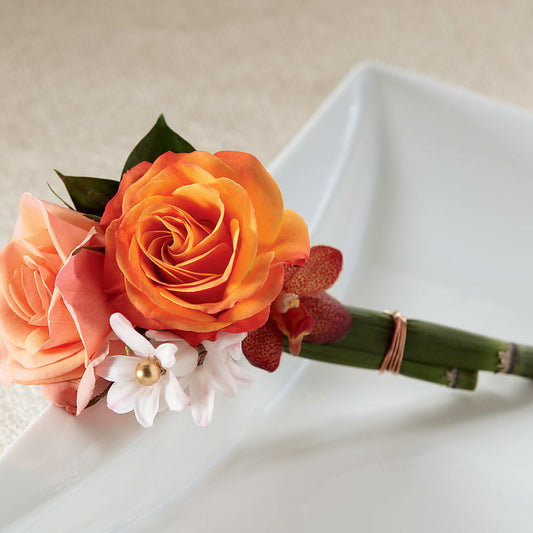 Boutonnière de rêve au coucher du soleil