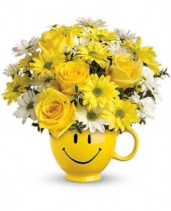 Teleflora's Be Happy Bouquet with Roses