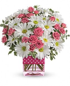 Teleflora's Polka Dots and Posies